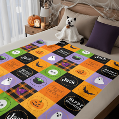 Halloween bed blanket