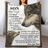 I Love You When Life Tries To Knock You Down Customized Blanket - Personalized Nickname - Gift For Son, Daughter