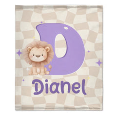 Customized Horse Fantasy Unicorn Cute Animal Blanket - Personalized Name and Initial Letter - Gift For Boys, Girls-SDG