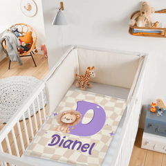 Customized Horse Fantasy Unicorn Cute Animal Blanket - Personalized Name and Initial Letter - Gift For Boys, Girls-SDG