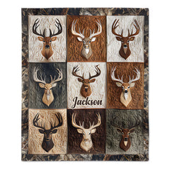 Love Hunting Custom Blanket – Personalized Name – Gift for Hunter, Hunting Lover