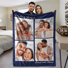 Personalized Photos Blankets - Gift For Family Friends Besties