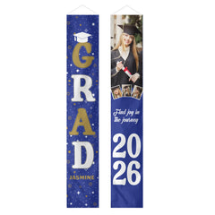Personalized Custom 4 Photo Graduation Door Banner Party Decorations