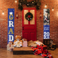 Personalized Custom 4 Photo Graduation Door Banner Party Decorations