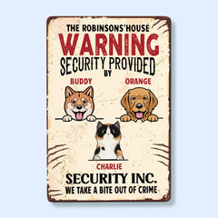 By Our Cats And Dogs - Personalized Metal Sign