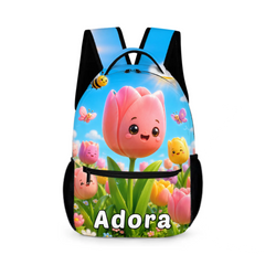 3D Flower Custom Backpack
