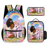 Black Girl Unicorn Custom Backpack