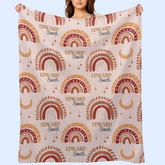 Livraison gratuite✈️Boho Rainbow personnalisé nom personnalisé couverture