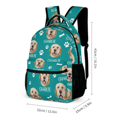 Love Has Four Paws - Personalized Custom Backpack - Upload Image, Gift For Pet Lovers