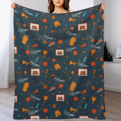 Basketball Customized Personalized Blanket - Gift for Kids