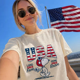 Comfort Colors USA Land Of The Free T-Shirt