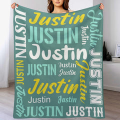 Livraison gratuite✈️Couverture de nom personnalisée, Bllacnket de nom personnalisé comme cadeau pour les amis des enfants