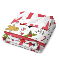 Personalized Kids Christmas Baby Blanket with name