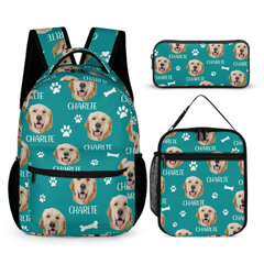 Love Has Four Paws - Personalized Custom Backpack - Upload Image, Gift For Pet Lovers