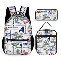Dinosaur Name Personalized Custom Backpack - Gifts For Kids