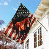 American Flag Horse Flag