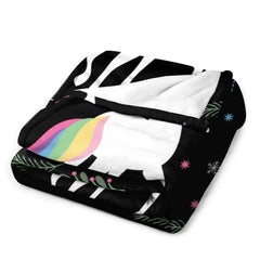 Personalized Unicorn Party Blanket for Girls