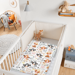 Livraison gratuite✈️Couverture personnalisée avec nom de veau marron noir