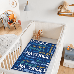 Personalized Name Blanket - Baby Shower and Newborn Baby Gift