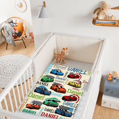 Personalized Drift Car Name Blanket