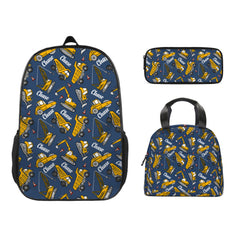 Personalized Yellow Tractor Name Custom Backpack