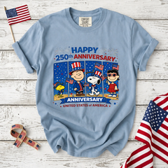 Comfort Colors Happy 250th Anniversary USA T-Shirt