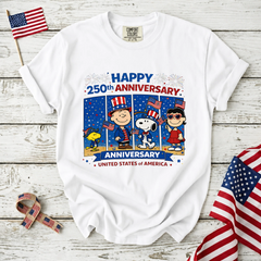 Comfort Colors Happy 250th Anniversary USA T-Shirt