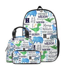 Personalized Dinosaur Name Custom Baby Backpack