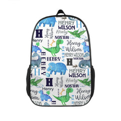 Personalized Dinosaur Name Custom Baby Backpack