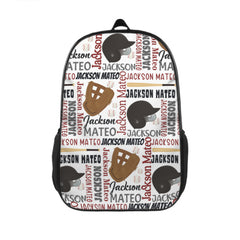 Personalized Custom Name Baseball Backpack