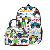 Personalized Custom Monster Trucks Name Backpack