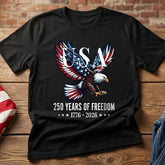 Eagle T-Shirt USA 250 Years of Freedom | Bald Eagle 1776–2026 Tee