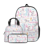 Personalized Rainbow Unicorn Name Custom Backpack