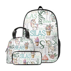 Livraison gratuite✈️Sac à dos licorne personnalisé avec nom personnalisé - Cadeaux pour fille petite-fille - Cadeaux d'anniversaire