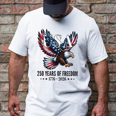 Eagle T-Shirt USA 250 Years of Freedom | Bald Eagle 1776–2026 Tee