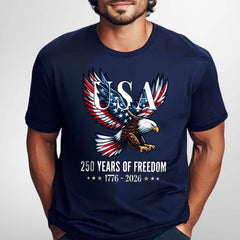 Eagle T-Shirt USA 250 Years of Freedom | Bald Eagle 1776–2026 Tee