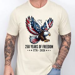 Eagle T-Shirt USA 250 Years of Freedom | Bald Eagle 1776–2026 Tee