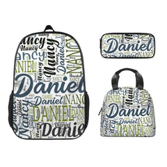 Personalized Name Custom Backpack with Artistic Words