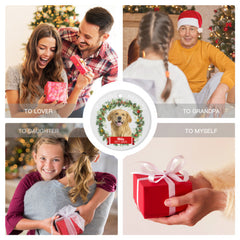 Photo personnalisée en mémoire aimante chien chat - cadeau commémoratif pour animaux de compagnie, cadeau de Noël - ornement acrylique personnalisé