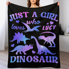 Livraison gratuite✈️Cadeaux pour les filles qui aiment les dinosaures - Couvertures personnalisées