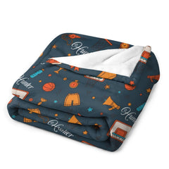Basketball Customized Personalized Blanket - Gift for Kids
