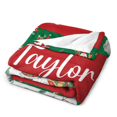 Christmas Personalized Christmas Baby Blanket
