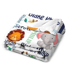 Livraison gratuite✈️Couverture personnalisée - Couverture personnalisée pour animaux de la jungle - Couverture Sherpa - Couverture pour animaux