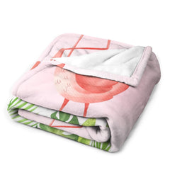 Custom Baby Animals Blanket Gift for Baby Girls Boys - Famingo