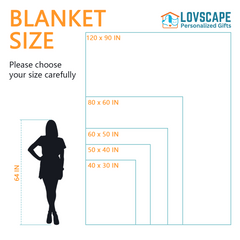 Livraison gratuite✈️Safari Name Custom Baby Blanket-Cadeau pour bébé