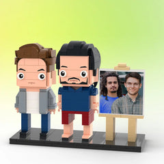 Custom Photo Brick Figures – Personalized Mini Block Figurines – Gift for Couples, Friends & Family