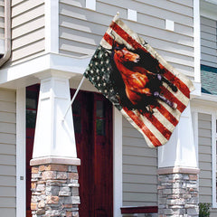 American Flag Horse Flag