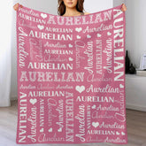 Personalized Name Custom Blanket-Multi Colors Available-Gift for Kids