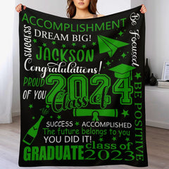 Classe de 2024 Nom personnalisé Graduation Couverture-Graduation Cadeau