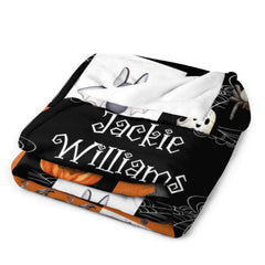 Personalized Halloween Spooky Season Kids Blanket